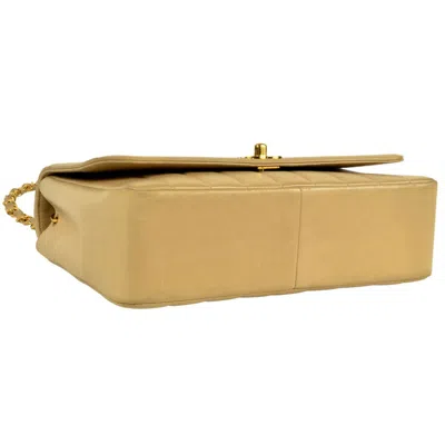 Pre-owned Chanel Beige Shoulder Bag () In Sand