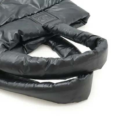 Pre-owned Chanel Black Bordeaux Nylon Leather Shoulder Bag Tote Bag () In Multi