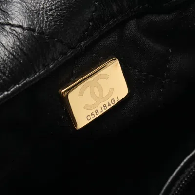 Pre-owned Chanel Black Leather Backpack ()