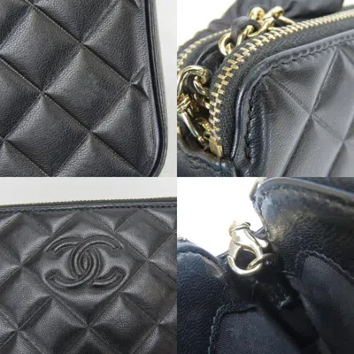 Pre-owned Chanel Black Leather Pochette Shoulder Bag ()