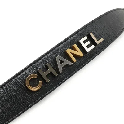 Pre-owned Chanel Black Leather Pochette Shoulder Bag ()