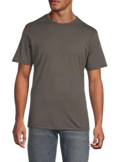 Rag & Bone Men's Knit-blend Crewneck T-shirt In Gray