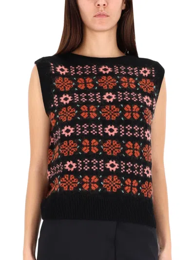 Paul Smith "fair Isle" Knit Vest In Multi