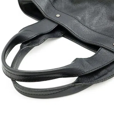 Pre-owned Chanel Black Leather Shoulder Bag Tote Bag ()