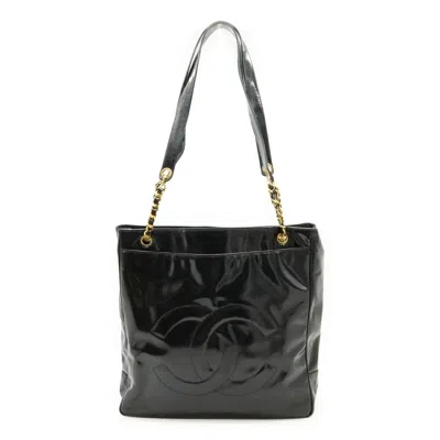 Pre-owned Chanel Black Leather Shoulder Bag Tote Bag ()