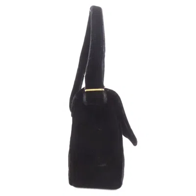 Pre-owned Chanel Black Velvet Shoulder Bag ()
