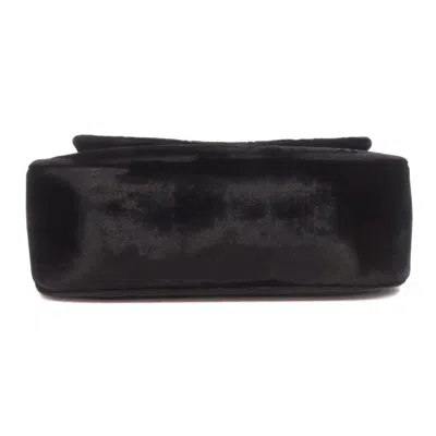 Pre-owned Chanel Black Velvet Shoulder Bag ()