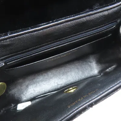 Pre-owned Chanel Black Velvet Shoulder Bag ()