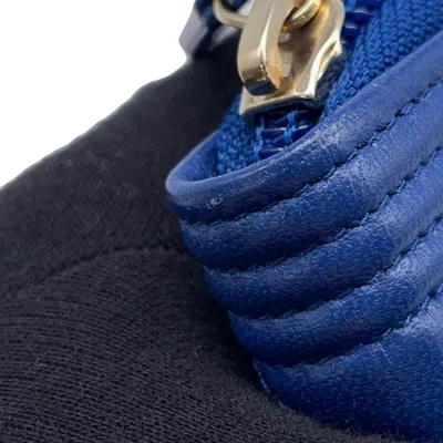 Pre-owned Chanel Blue Leather Coin Purse/coin Case ()