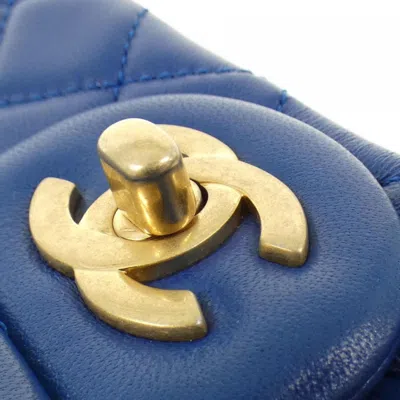 Pre-owned Chanel Blue Leather Shoulder Bag ()