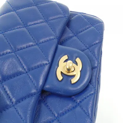 Pre-owned Chanel Blue Leather Shoulder Bag ()