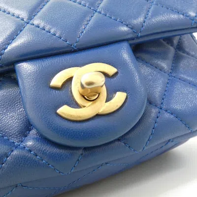 Pre-owned Chanel Blue Leather Shoulder Bag ()