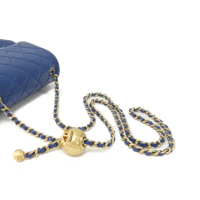 Pre-owned Chanel Blue Leather Shoulder Bag ()