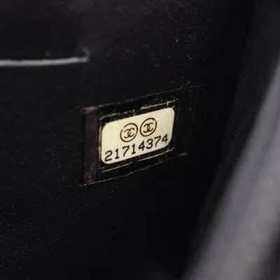 Pre-owned Chanel Boy  Gold Black Leather Wallet (bi-fold) () In Multi