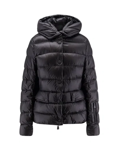 Moncler Armoniques Hooded Down Jacket In Black