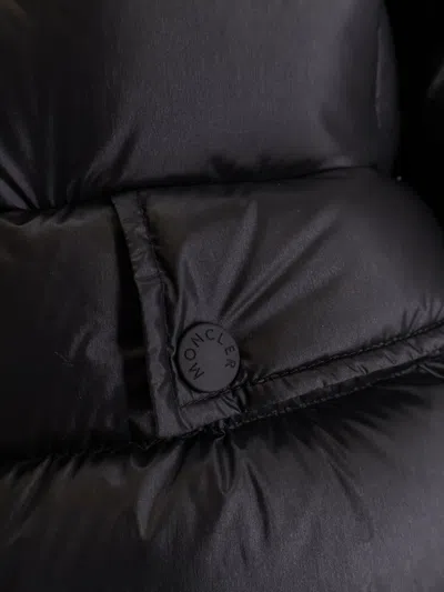 Moncler Armoniques Hooded Down Jacket In Black