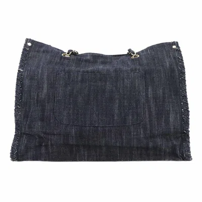 Pre-owned Chanel Multi-color Navy Denim Tote Bag ()