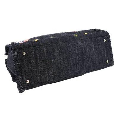 Pre-owned Chanel Multi-color Navy Denim Tote Bag ()