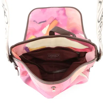 Pre-owned Chanel Multi-color Suede Leather Messenger Bag Shoulder Bag ()