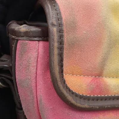 Pre-owned Chanel Multi-color Suede Leather Messenger Bag Shoulder Bag ()