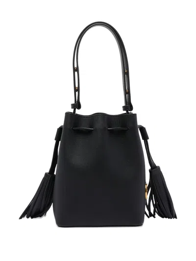 Valentino So Seau Small Leather Bucket Bag In Black