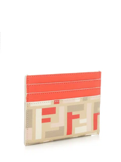 Fendi Baguette Wallets Red In Orange