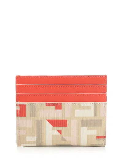 Fendi Baguette Wallets Red In Orange