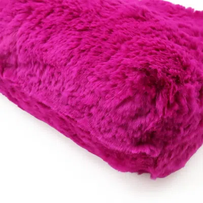 Pre-owned Chanel Pink Purple Lapin Leather Shoulder Bag () In Multi