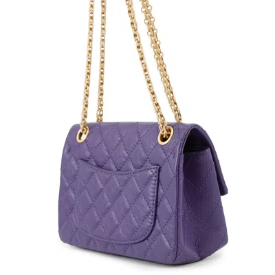 Pre-owned Chanel Purple Leather Shoulder Bag ()