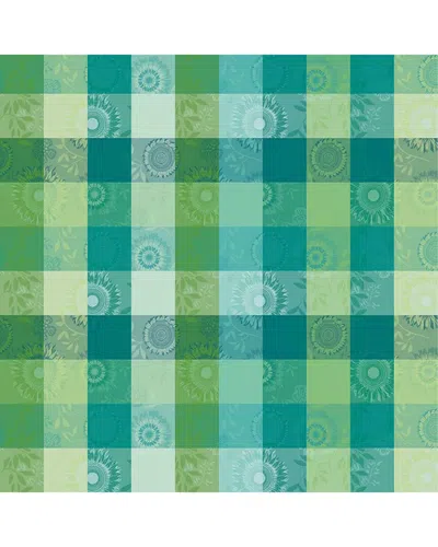 Garnier Thiebaut Mille Tournesols Chlorophylle French Tablecloth In Green