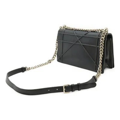 Pre-owned Dior Christian  Black Leather Clutch Bag Shoulder Bag ()