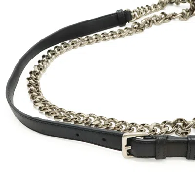 Pre-owned Dior Christian  Black Leather Clutch Bag Shoulder Bag ()