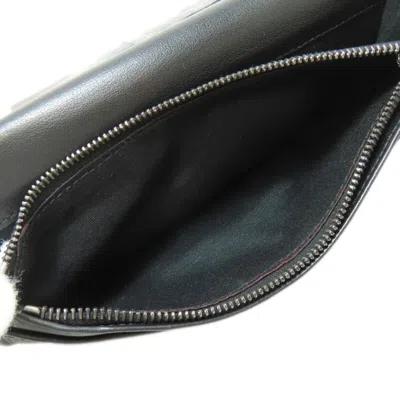 Pre-owned Dior Christian  Black Leather Long Wallet (bi-fold) ()
