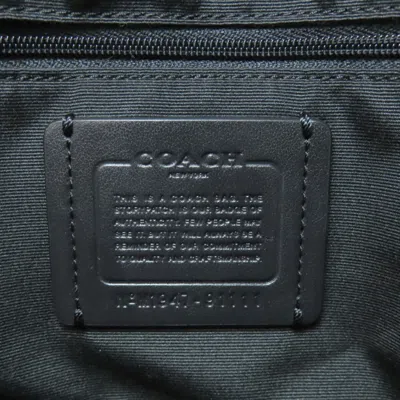 Pre-owned Coach Beige Black Nylon Tote Bag () In Multi