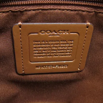Pre-owned Coach Brown Leather Backpack ()