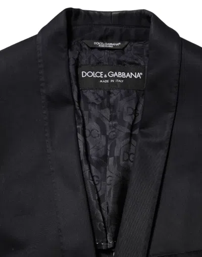 Pre-owned Dolce & Gabbana Black Cotton 1 Button Suit Jacket Men's Blazer ()