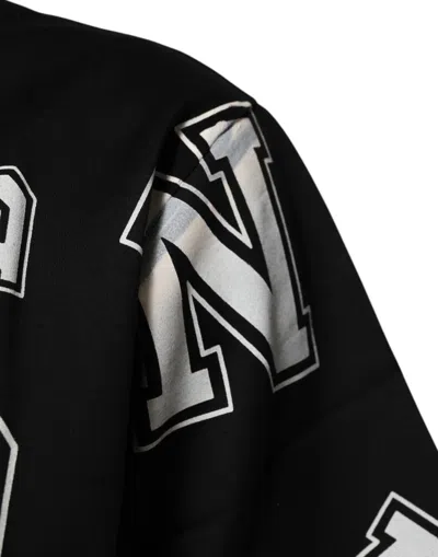 Pre-owned Dolce & Gabbana Black Cotton Letter Print Short Sleeve Men's T-shirt ()