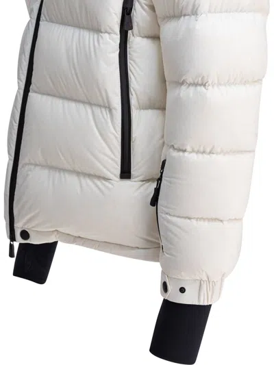 Moncler Isorno White Hooded Ski Down Jacket In White