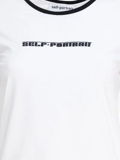 Self-portrait T-shirts In White