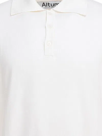 Altum Short-sleeve Polo Shirt In White
