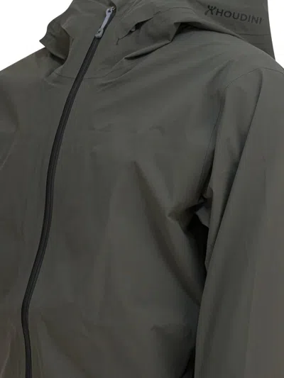 Houdini Sportswear Green Recycled Polyester Jacket In Brown