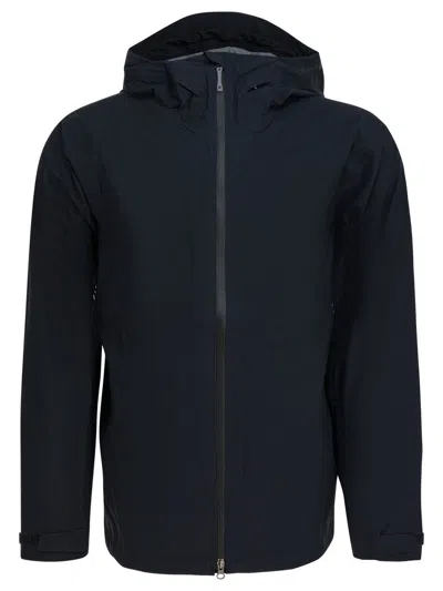 Houdini Sportswear Black Recycled Polyester Jacket In Blue