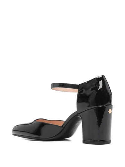 Bally Stylish Block Heel Closed Toe Pumps In Black
