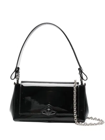 Vivienne Westwood Orb Chain Tote Bag In Black