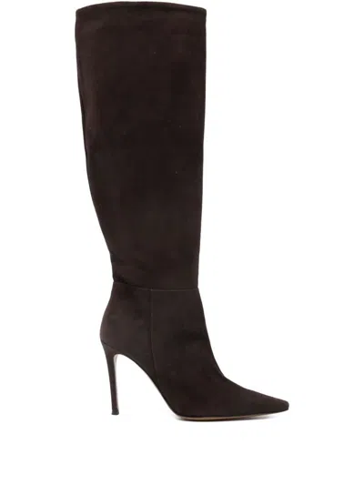 Roberto Festa Pointed Stiletto-heel Boots In Brown