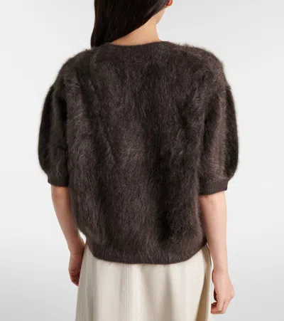 Lisa Yang Juniper Argyle Knitted Cashmere Top In Brown