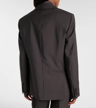 The Row Faelan Wool And Mohair Jacket In Black