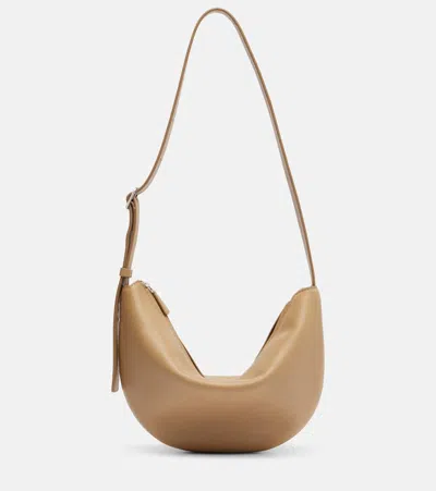 The Row Jouvette Leather Crossbody Bag In Brown