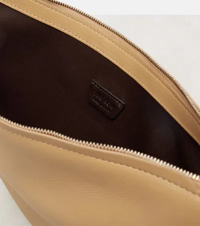 The Row Jouvette Leather Crossbody Bag In Brown