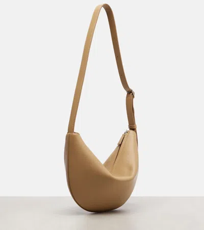 The Row Jouvette Leather Crossbody Bag In Brown